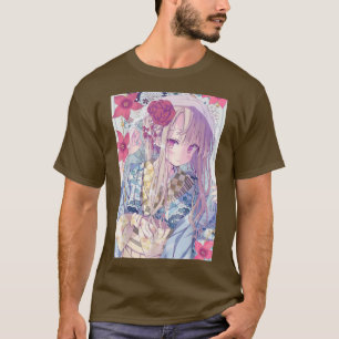 Anime Girl Kawaii Waifu Ästhetik Japanisch Manga O T-Shirt