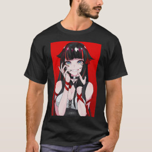 Anime Girl Kawaii Waifu Ästhetik Japanisch Manga O T-Shirt