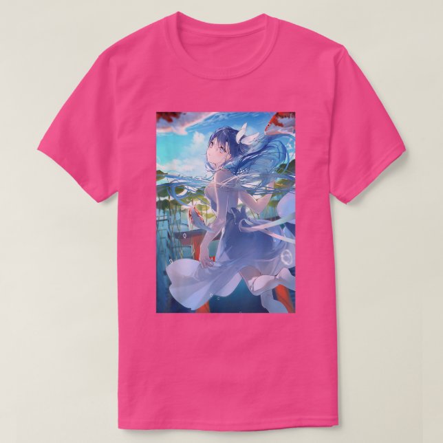 Anime Girl Kawaii Waifu Ästhetik Japanisch Otaku 1 T-Shirt (Design vorne)