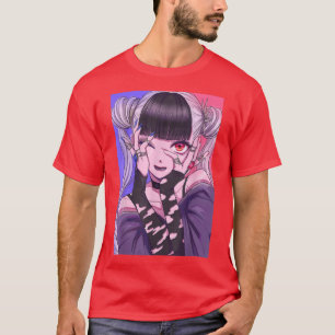 Anime Girl Kawaii Waifu Ästhetik Japanisch Otaku 1 T-Shirt