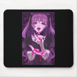 Anime Girl Kawaii Waifu Ästhetik Japanisch Otaku 8 Mousepad