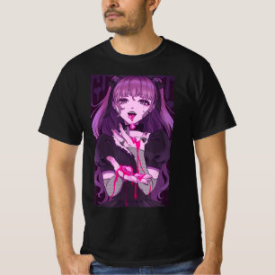 Anime Girl Kawaii Waifu Ästhetik Japanisch Otaku 8 T-Shirt