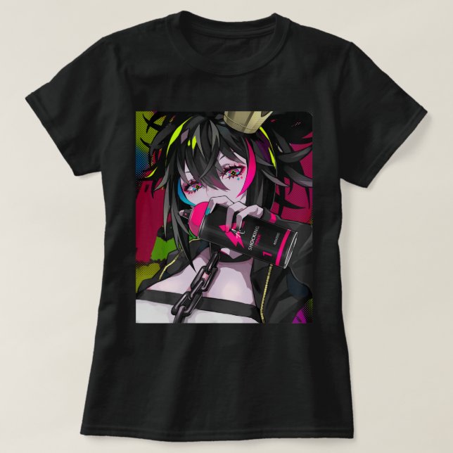 Anime Girl Kawaii Waifu Ästhetisch Japanisch Otaku T-Shirt (Design vorne)
