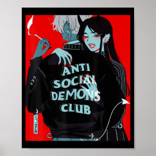 Anime Girl Kawaii Waifu Egirl Aesthetic Japani O Poster