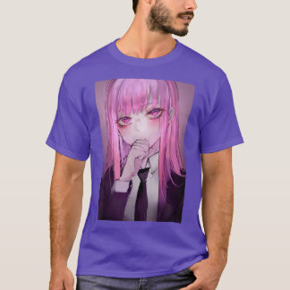 Anime Girl Kawaii Waifu Pink Ästhetik Japanischer  T-Shirt