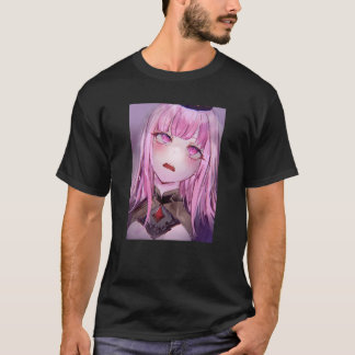 Anime Girl Kawaii Waifu Pink Ästhetik Japanischer T-Shirt