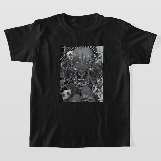 Anime Girl Kawaii Yandere Waifu Aesthetic Japanese T-Shirt (Ablage )