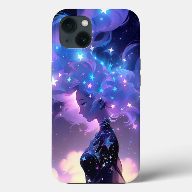 Anime Girl Made of Stars Case-Mate iPhone Hülle (Rückseite)