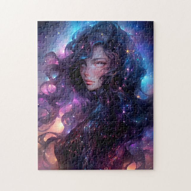 Anime Girl Made of Stars Puzzle (Vertikal)