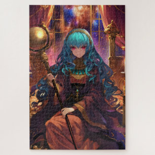 Anime Girl Magician Fantasy Puzzle