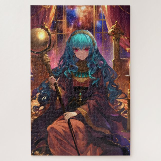 Anime Girl Magician Fantasy Puzzle (Vertikal)