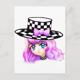Anime Girl Manga Punk Lolita Harajuku Gothic Style Postkarte