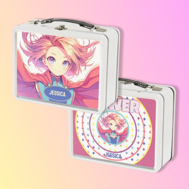 Anime Girl Metall Brotdose (Von Creator hochgeladen)