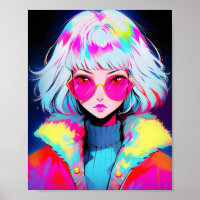 Anime Girl Moderne Kunst