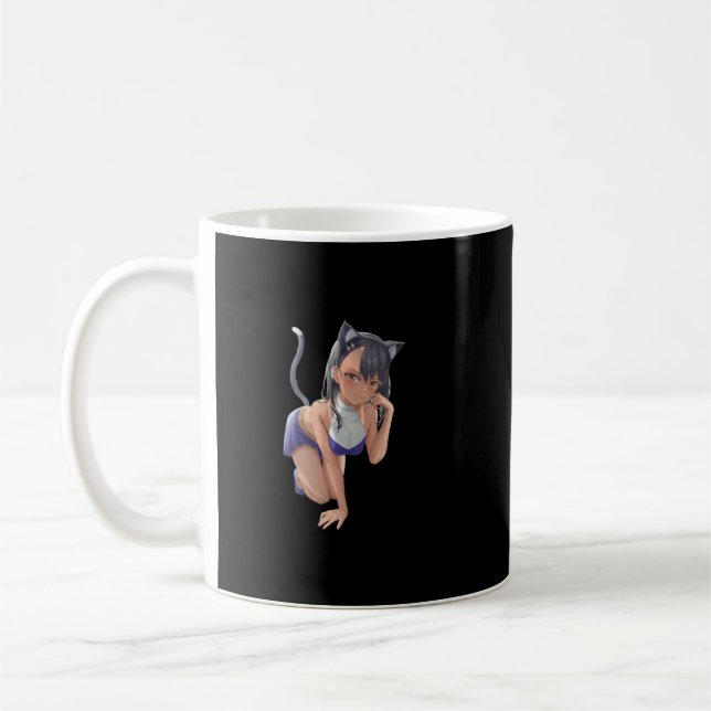 Anime girl Nagatoro sexy hentai anime catgirl Stic Kaffeetasse (Links)