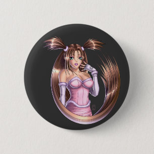 Anime Girl - Nikki Button