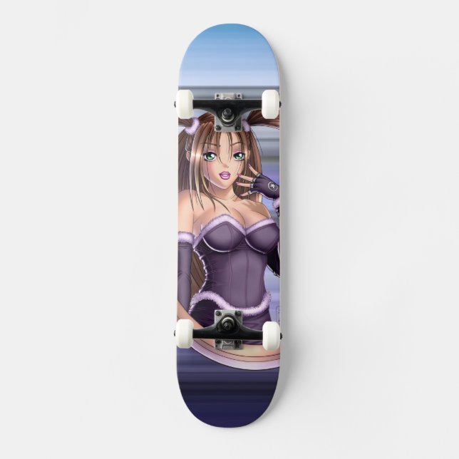 Anime Girl - Nikki Skateboard (Vorderseite)