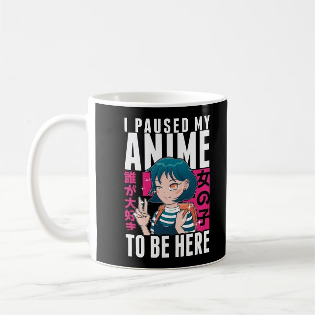 Anime Girl Otaku Teen Japanischer Manga Fan Kaffeetasse (Links)