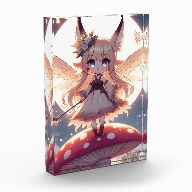Anime Girl Pixie Hippie Moon Fairy Fotoblock (Links)