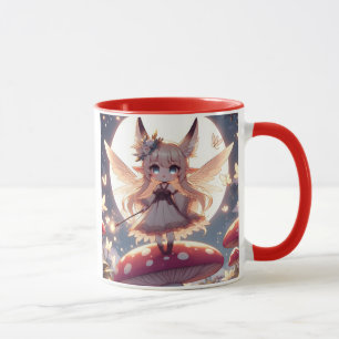 Anime Girl Pixie Hippie Moon Fairy Tasse