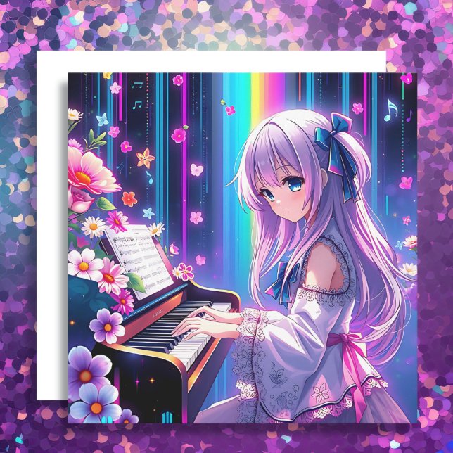 Anime Girl Playing Piano (Von Creator hochgeladen)