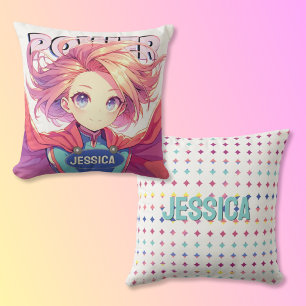 Anime Girl Power Kissen