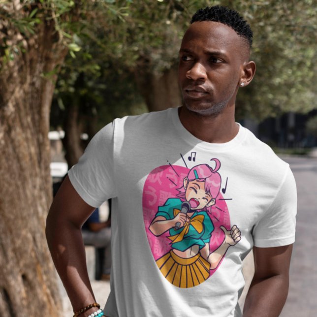 Anime Girl Singing T-Shirt (Von Creator hochgeladen)