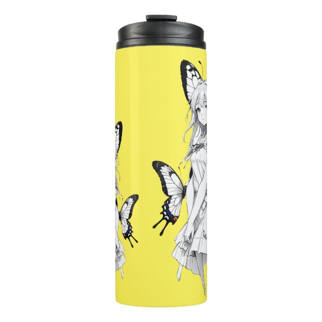 Anime Girl Travel Mugs & Thermal Tumblers Thermosbecher (Vorderseite)