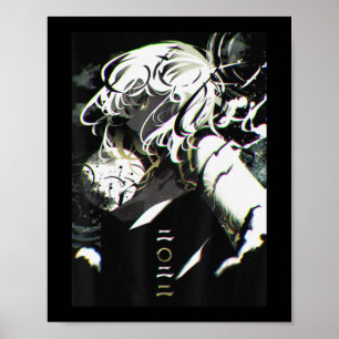 Anime Girl Waifu Äästhetik Japanisch Otaku Poster