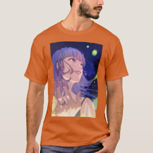 Anime Girl Waifu Colorful Pastel Aesthetic Japanes T-Shirt