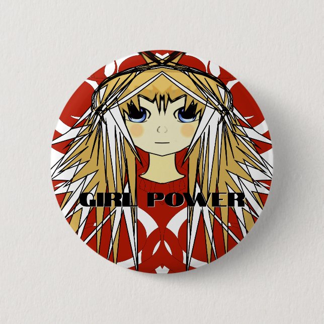 Anime Girls Button (Vorderseite)