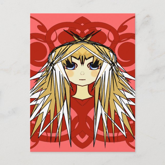 Anime Girls Geschenke Postkarte (Vorderseite)