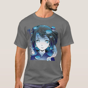 Anime Girls Koi Fish Japan Gifts Comic Girl T-Shirt