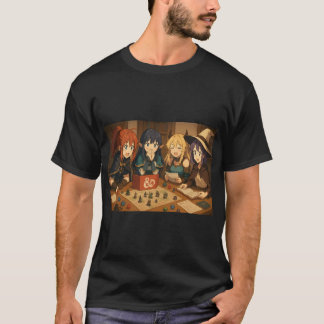 Anime Girls spielt D&D T-Shirt