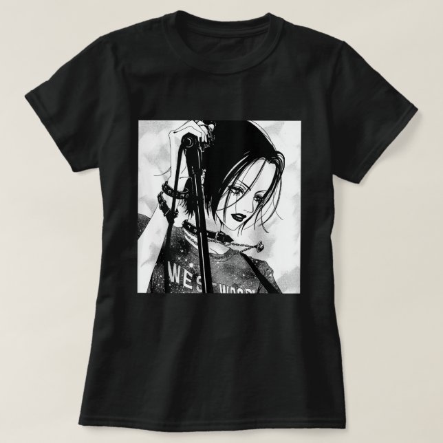 Anime Gothic Girl Aesthetic Waifu Japanese Otaku T-Shirt (Design vorne)