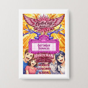 Anime GottaGuy Handyman Home Lösungen Button