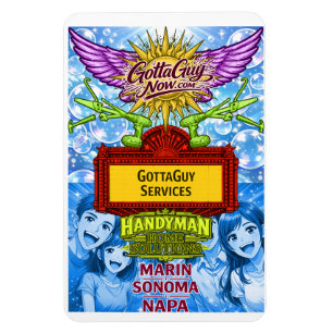 Anime GottaGuy Handyman Home Lösungen Magnet
