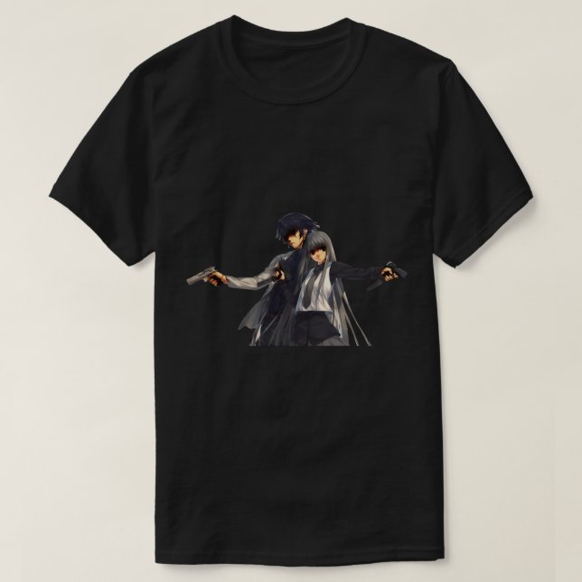 Anime Gun, Anime Feuerwaffenmädchen mit Gewehren C T-Shirt (Design vorne)