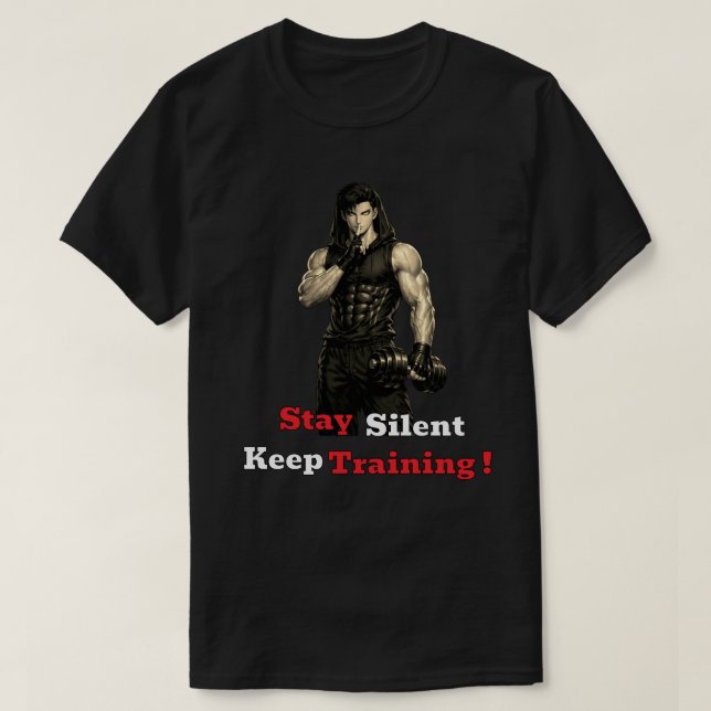 Anime-Gym-Motivation T-Shirt (Design vorne)