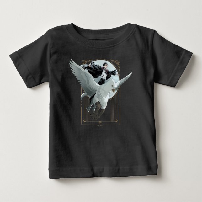 Anime HARRY POTTER™ Flight mit Buckbeak Baby T-shirt (Vorderseite)