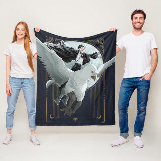 Anime HARRY POTTER™ Flight mit Buckbeak Fleecedecke