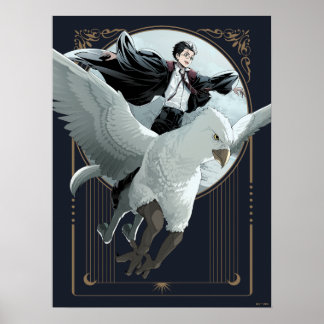 Anime HARRY POTTER™ Flight mit Buckbeak Poster