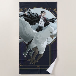 Anime HARRY POTTER™ Flight mit Buckbeak Strandtuch