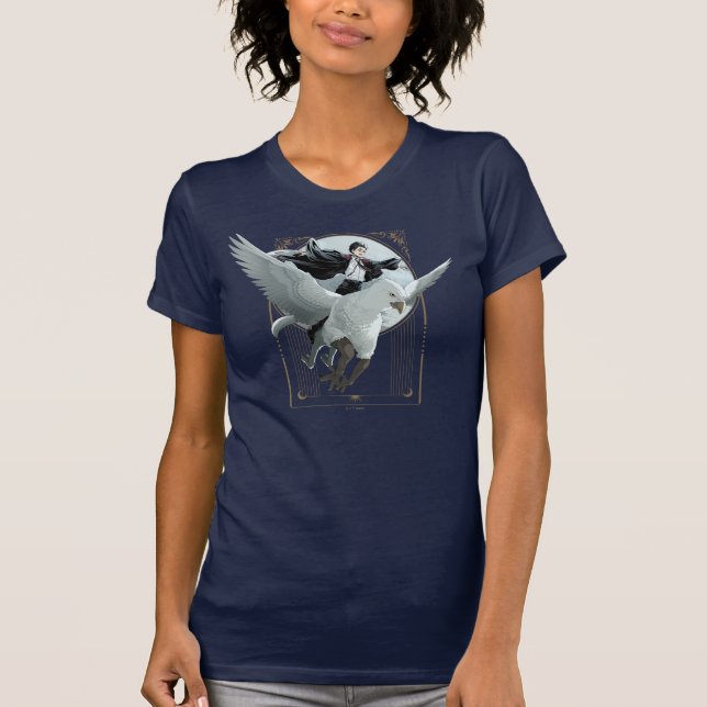 Anime HARRY POTTER™ Flight mit Buckbeak T-Shirt (Vorderseite)