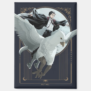 Anime HARRY POTTER™ Flug mit Buckbeak Magnet