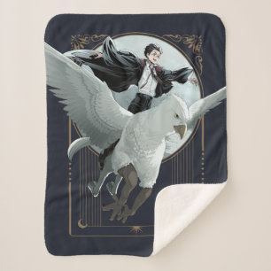 Anime HARRY POTTER™ Flug mit Buckbeak Sherpadecke