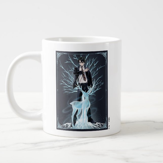 Anime HARRY POTTER™ Hirsch Patronus Jumbo-Tasse (Links)