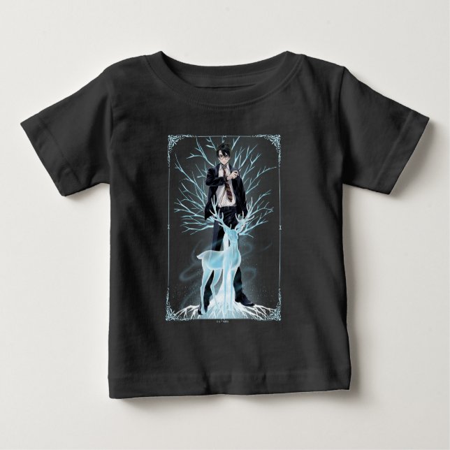 Anime HARRY POTTER™ Stag Patronus Baby T-shirt (Vorderseite)
