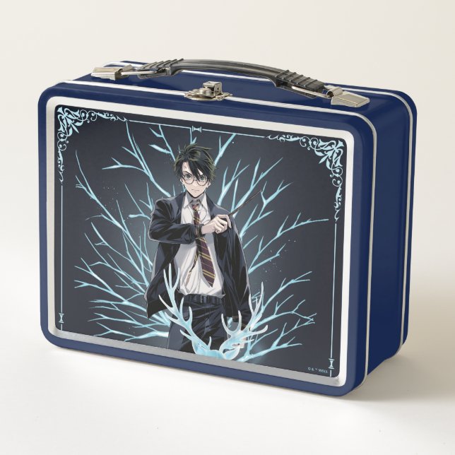 Anime HARRY POTTER™ Stag Patronus Metall Brotdose (Vorderseite)