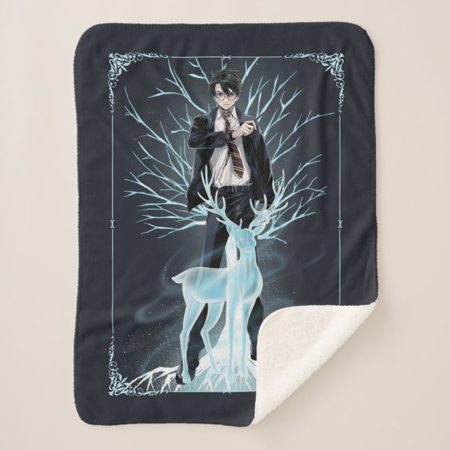 Anime HARRY POTTER™ Stag Patronus Sherpadecke (Vorderseite)